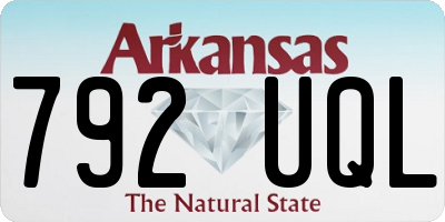 AR license plate 792UQL
