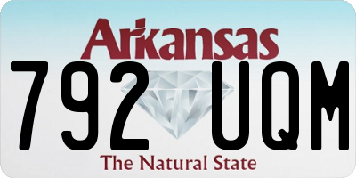 AR license plate 792UQM