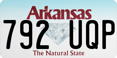AR license plate 792UQP