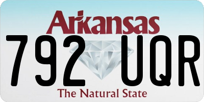 AR license plate 792UQR