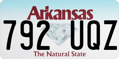AR license plate 792UQZ