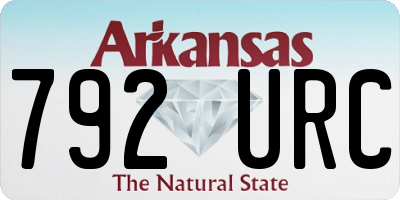 AR license plate 792URC