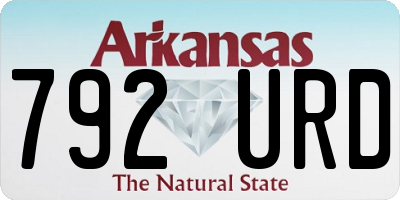 AR license plate 792URD