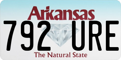 AR license plate 792URE