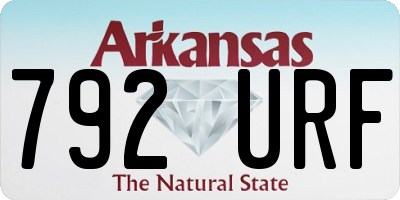 AR license plate 792URF