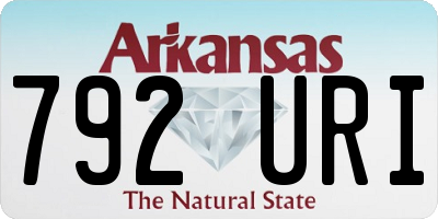 AR license plate 792URI