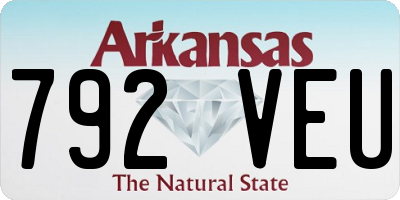 AR license plate 792VEU