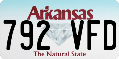 AR license plate 792VFD