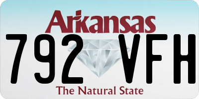 AR license plate 792VFH