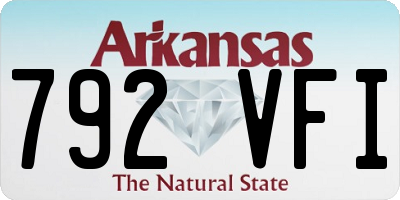 AR license plate 792VFI