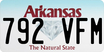 AR license plate 792VFM
