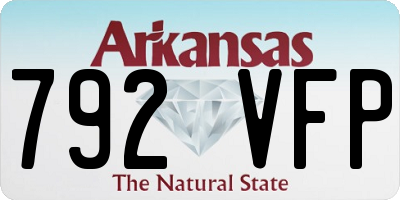 AR license plate 792VFP