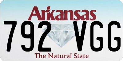 AR license plate 792VGG