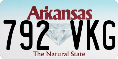 AR license plate 792VKG