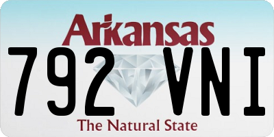 AR license plate 792VNI