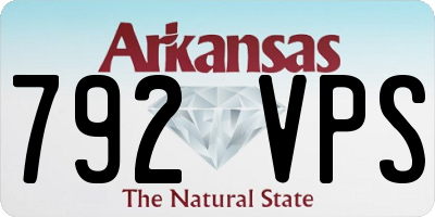 AR license plate 792VPS