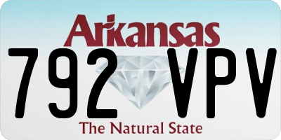 AR license plate 792VPV