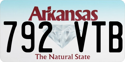 AR license plate 792VTB