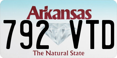 AR license plate 792VTD
