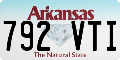 AR license plate 792VTI