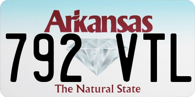 AR license plate 792VTL