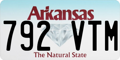 AR license plate 792VTM