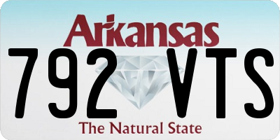 AR license plate 792VTS