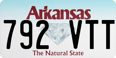 AR license plate 792VTT