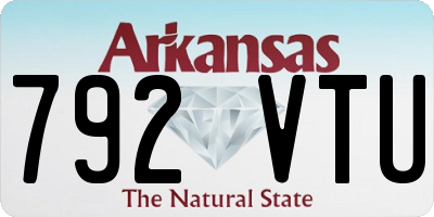 AR license plate 792VTU