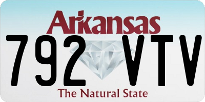 AR license plate 792VTV