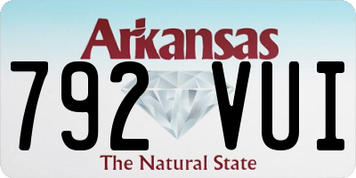 AR license plate 792VUI