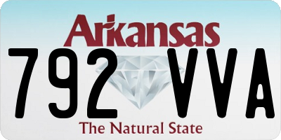 AR license plate 792VVA