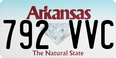 AR license plate 792VVC