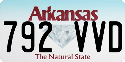 AR license plate 792VVD