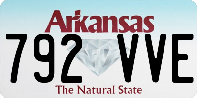 AR license plate 792VVE