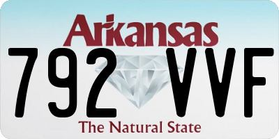 AR license plate 792VVF