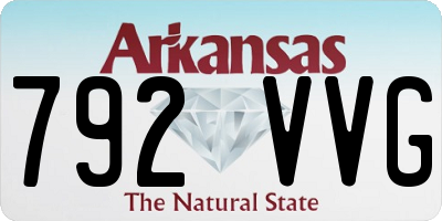AR license plate 792VVG