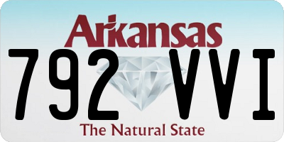 AR license plate 792VVI