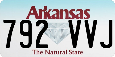 AR license plate 792VVJ