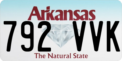AR license plate 792VVK