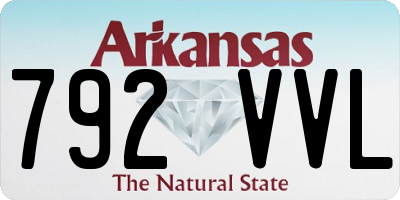 AR license plate 792VVL