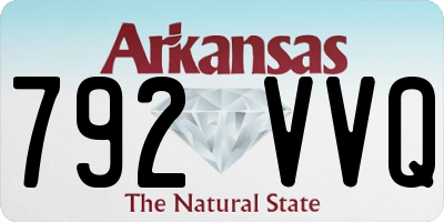 AR license plate 792VVQ