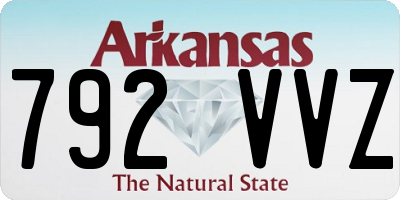 AR license plate 792VVZ