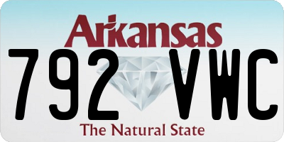 AR license plate 792VWC