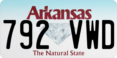 AR license plate 792VWD
