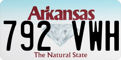 AR license plate 792VWH