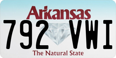 AR license plate 792VWI