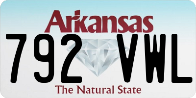 AR license plate 792VWL