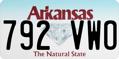 AR license plate 792VWO