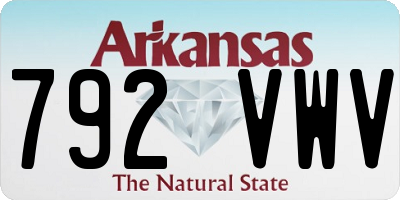 AR license plate 792VWV
